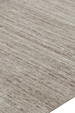 Rug & Kilim’s Contemporary Textural Rug with Beige and Cream Tones and Striae