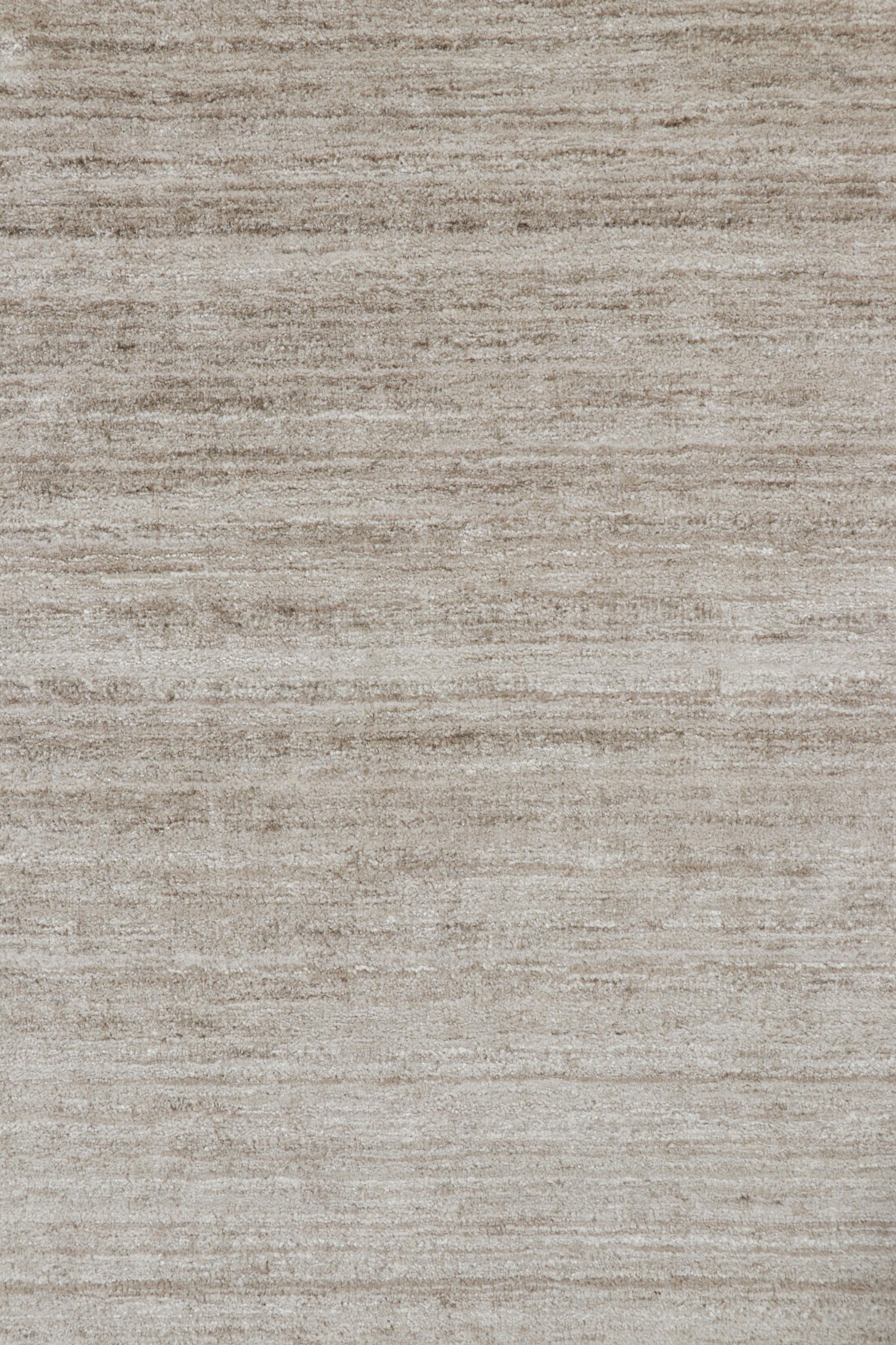 Rug & Kilim’s Contemporary Textural Rug with Beige and Cream Tones and Striae In New Condition For Sale In Long Island City, NY