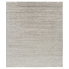 Rug & Kilim’s Contemporary Textural Rug with Beige and Cream Tones and Striae