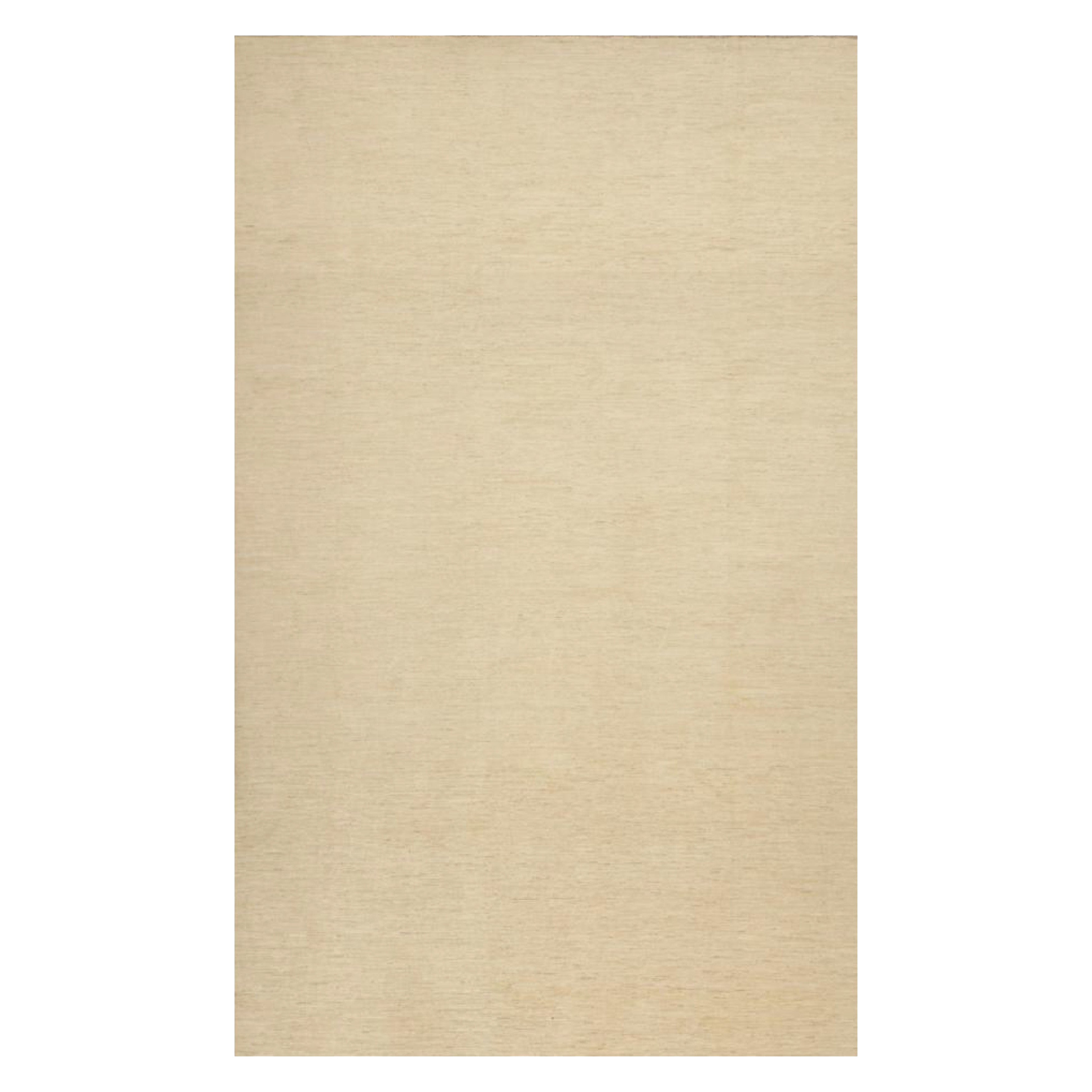 Rug & Kilim's Contemporary Textural Solid Rug in Beige (tapis texturé contemporain en beige)