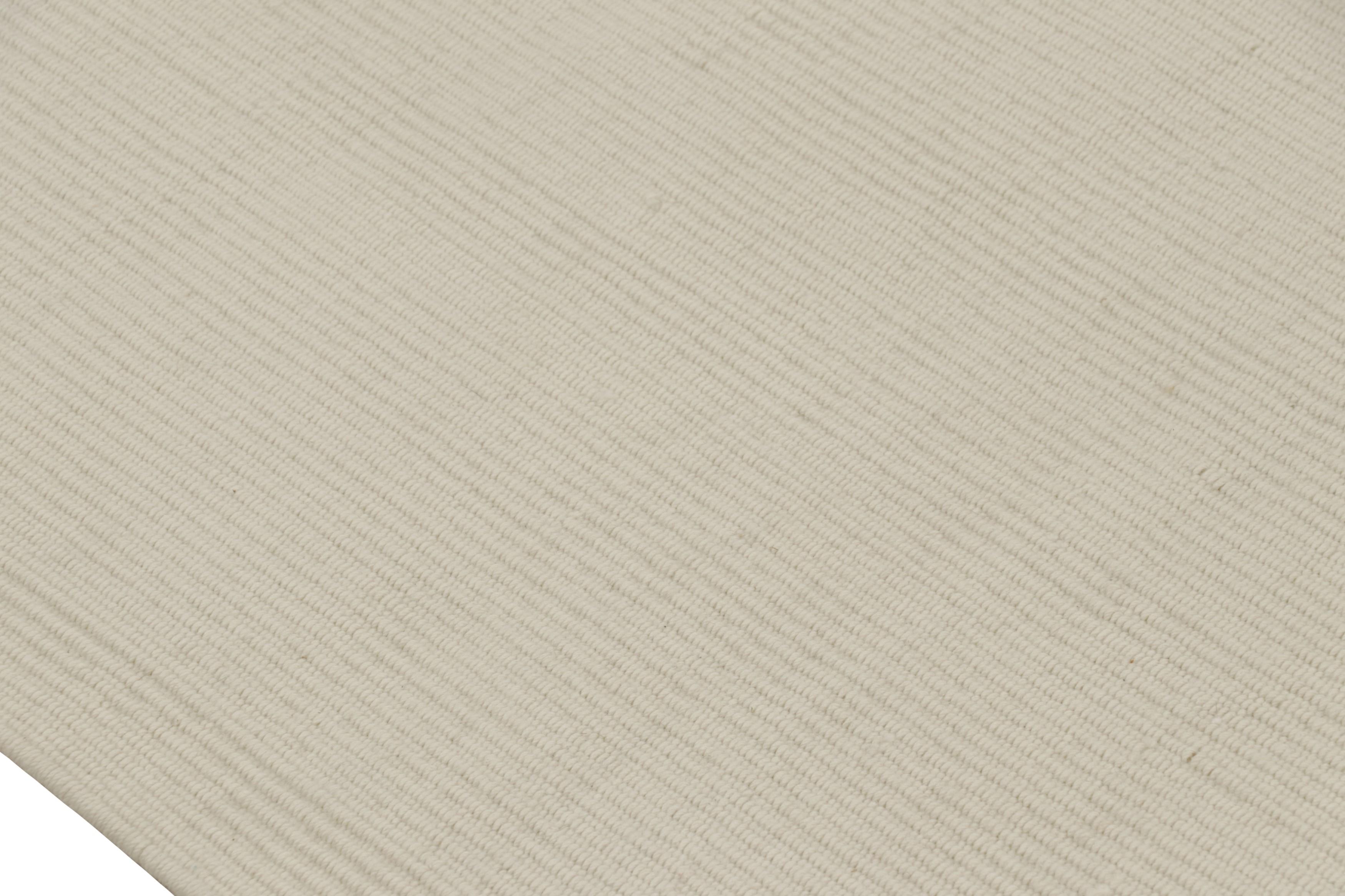 Rug & Kilim's Zeitgenössischer Textur-Teppich in Elfenbein-Tönen (Moderne) im Angebot