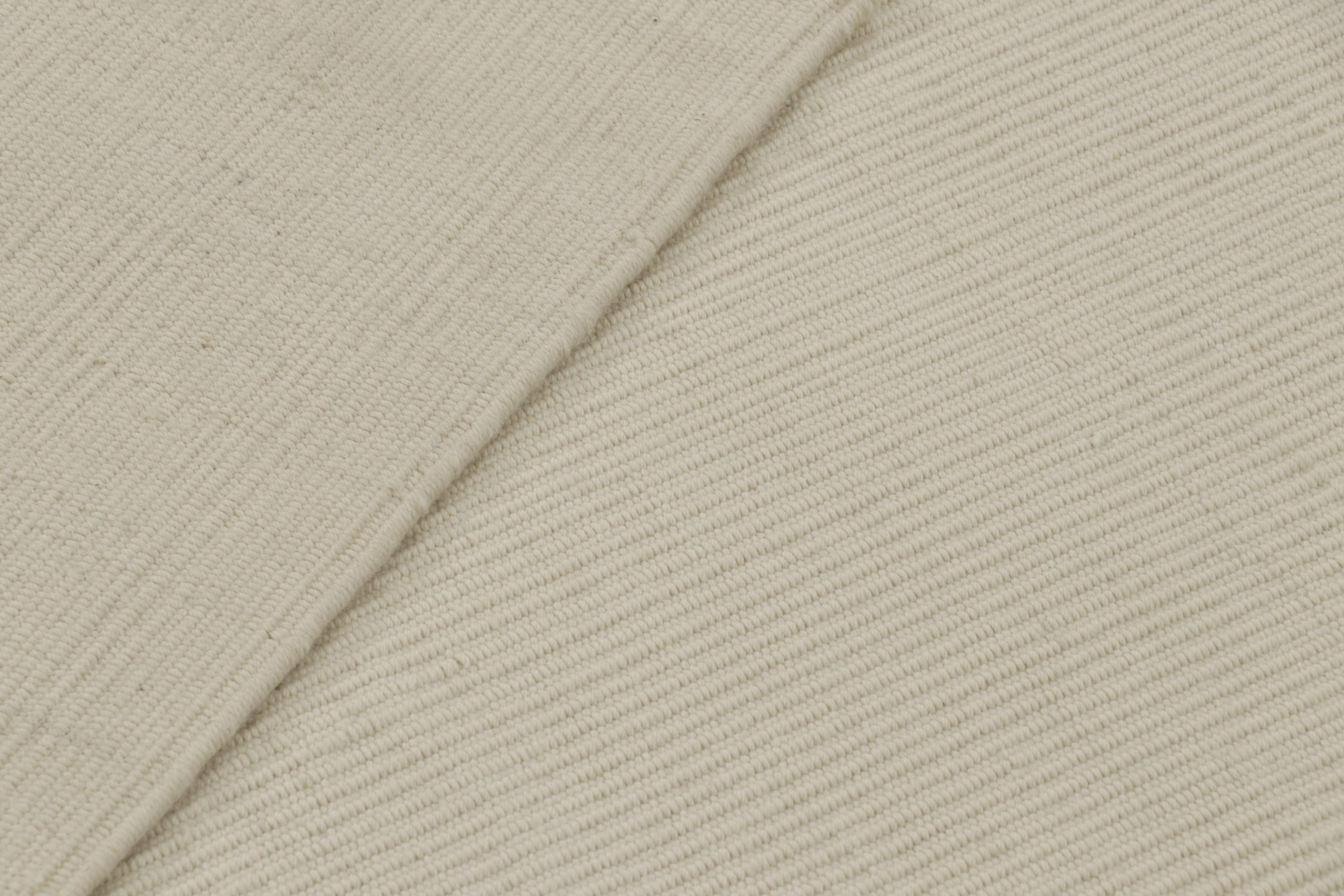 Rug & Kilim's Zeitgenössischer Textur-Teppich in Elfenbein-Tönen im Angebot 1