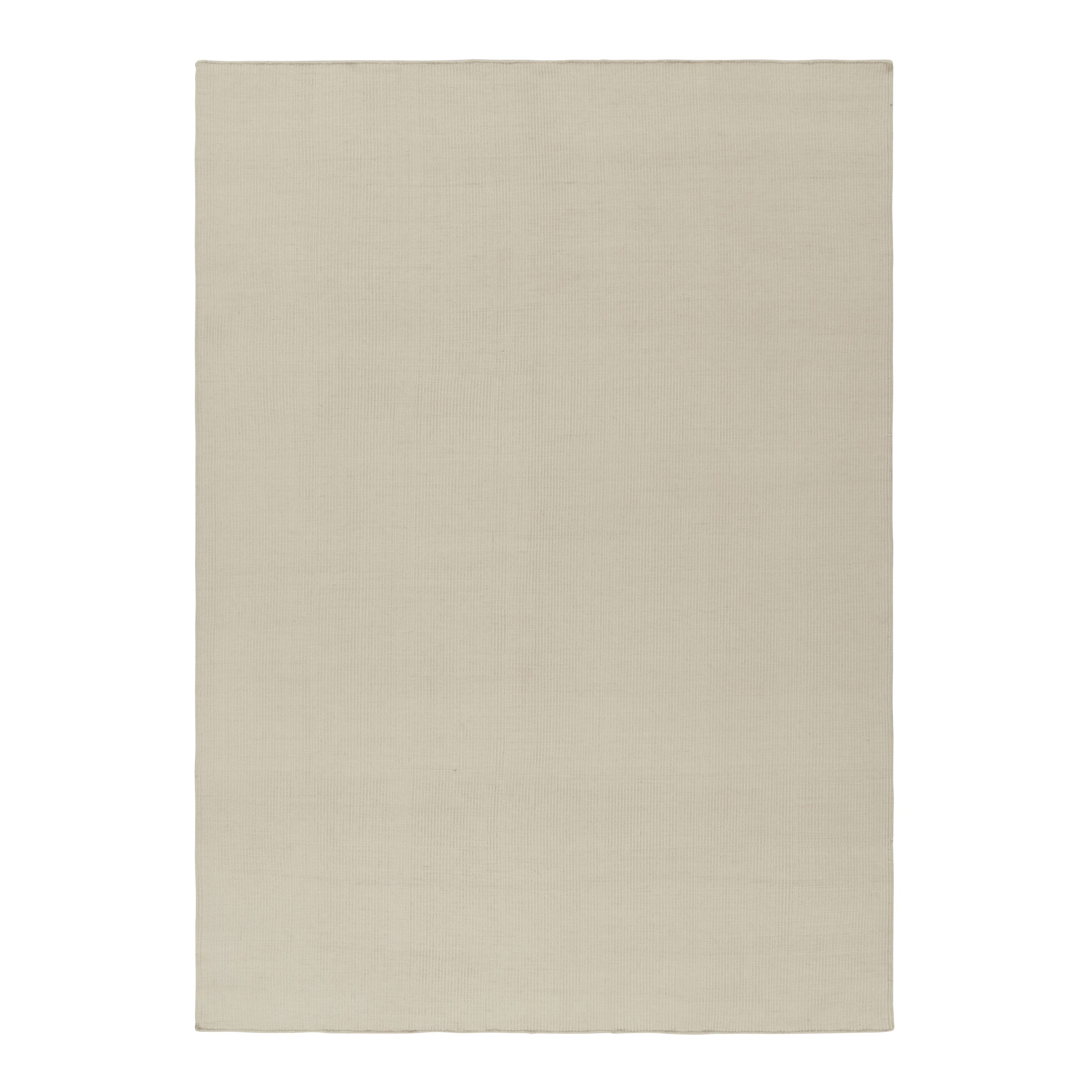 Rug & Kilim's Zeitgenössischer Textur-Teppich in Elfenbein-Tönen im Angebot