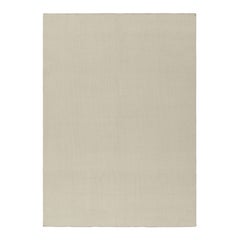 Rug & Kilim's Contemporary Textural Solid Rug in Ivory Tones (Tapis texturé contemporain dans les tons ivoire)
