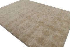 Rug & Kilim’s Cubist Art Deco Style Rug in Beige-Brown Geometric Patterns