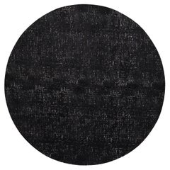 Rug & Kilim’s Custom Circle Rug Design in Grisailles Tones “City Lights”