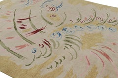 Rug & Kilim’s Custom French Art Deco Style Rug Design with Abstract Patterns