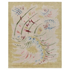 Rug & Kilim's Custom French Art Deco Style Rug Design mit abstrakten Mustern