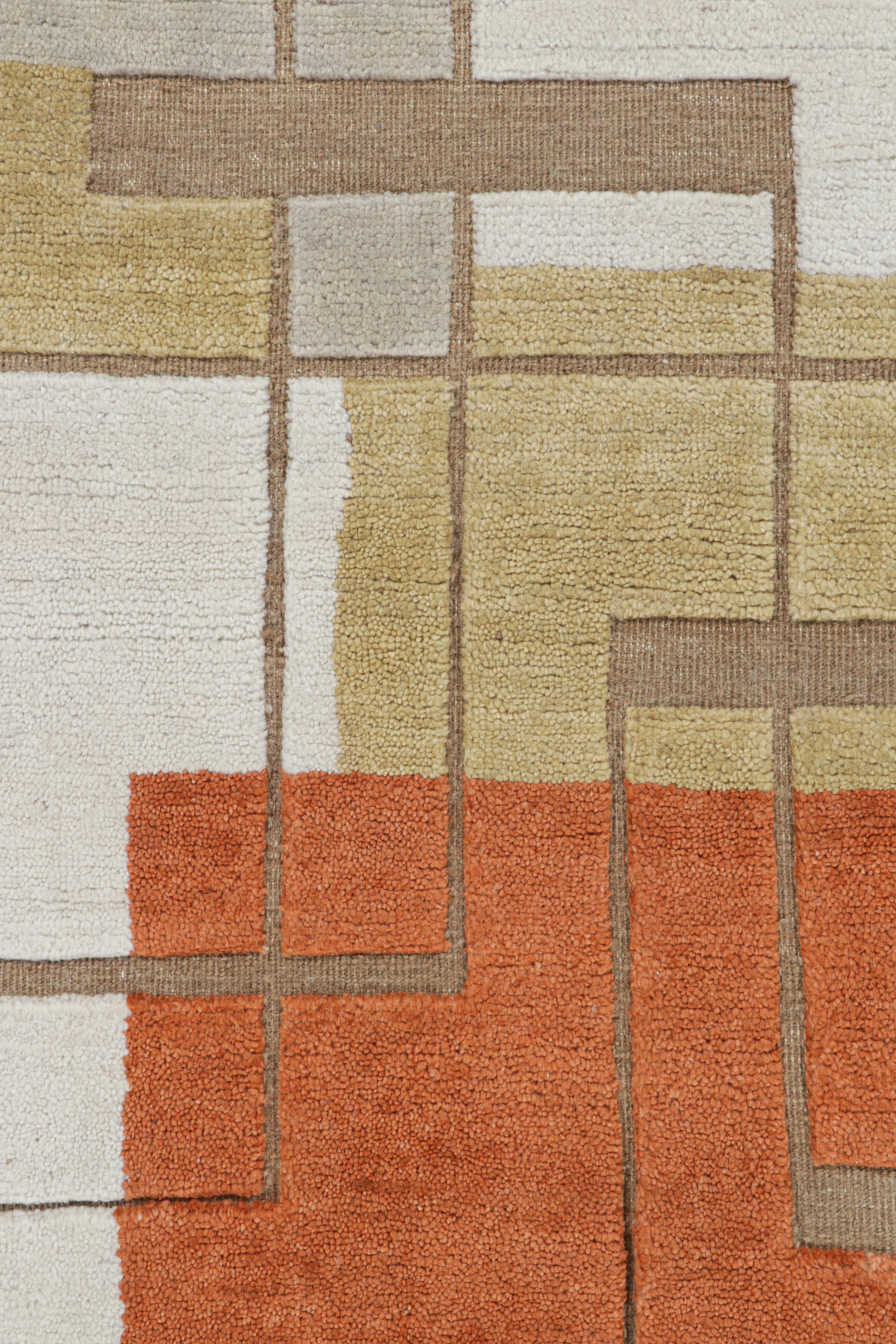 Rug & Kilim's Custom French Art Deco Style Rug Design mit geometrischen Mustern (Art déco) im Angebot