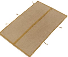 Rug & Kilim: Kilim personalizzato in beige-marrone con accenti ocra