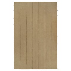 Rug & Kilim: Kilim personalizzato in beige con strisce marroni