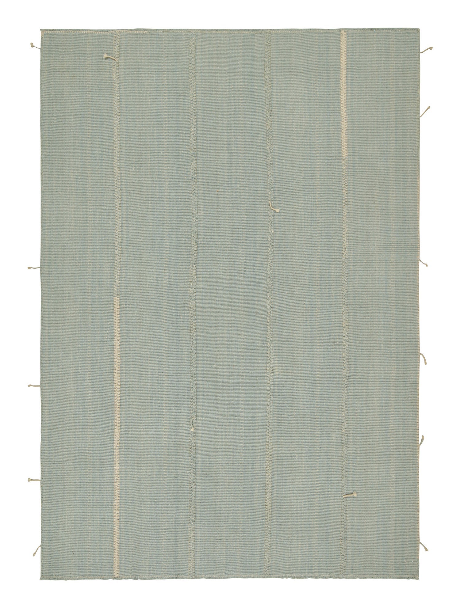 Rug & Kilim: Tappeto Kilim personalizzato a strisce blu e beige