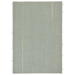 Maßgeschneiderter Kilim-Teppich von Rug & Kilim in Blau und Beige gestreift