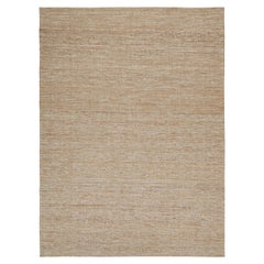 Rug & Kilim’s Custom Modern Kilim Rug in Brown & White