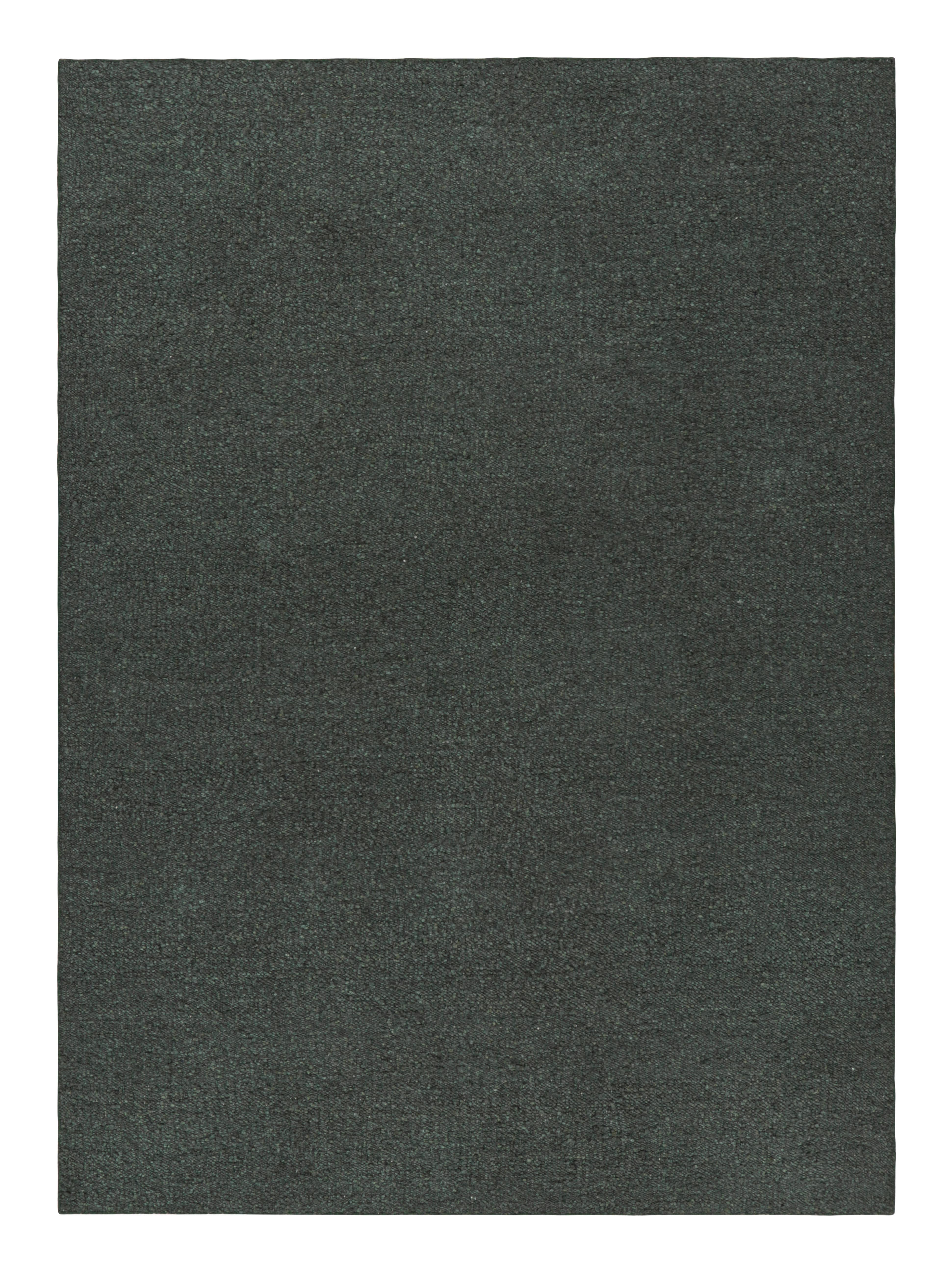 Dieses 8x12 große, strukturierte Flachgewebe von Rug & Kilim ist eine aufregende Neuheit in der Texture of Color Kollektion. Es ist aus handgeknüpftem Nu-Garn gefertigt und zeigt Teal-Töne.

Über das Design: 

Hier sehen Sie unser strukturiertes,