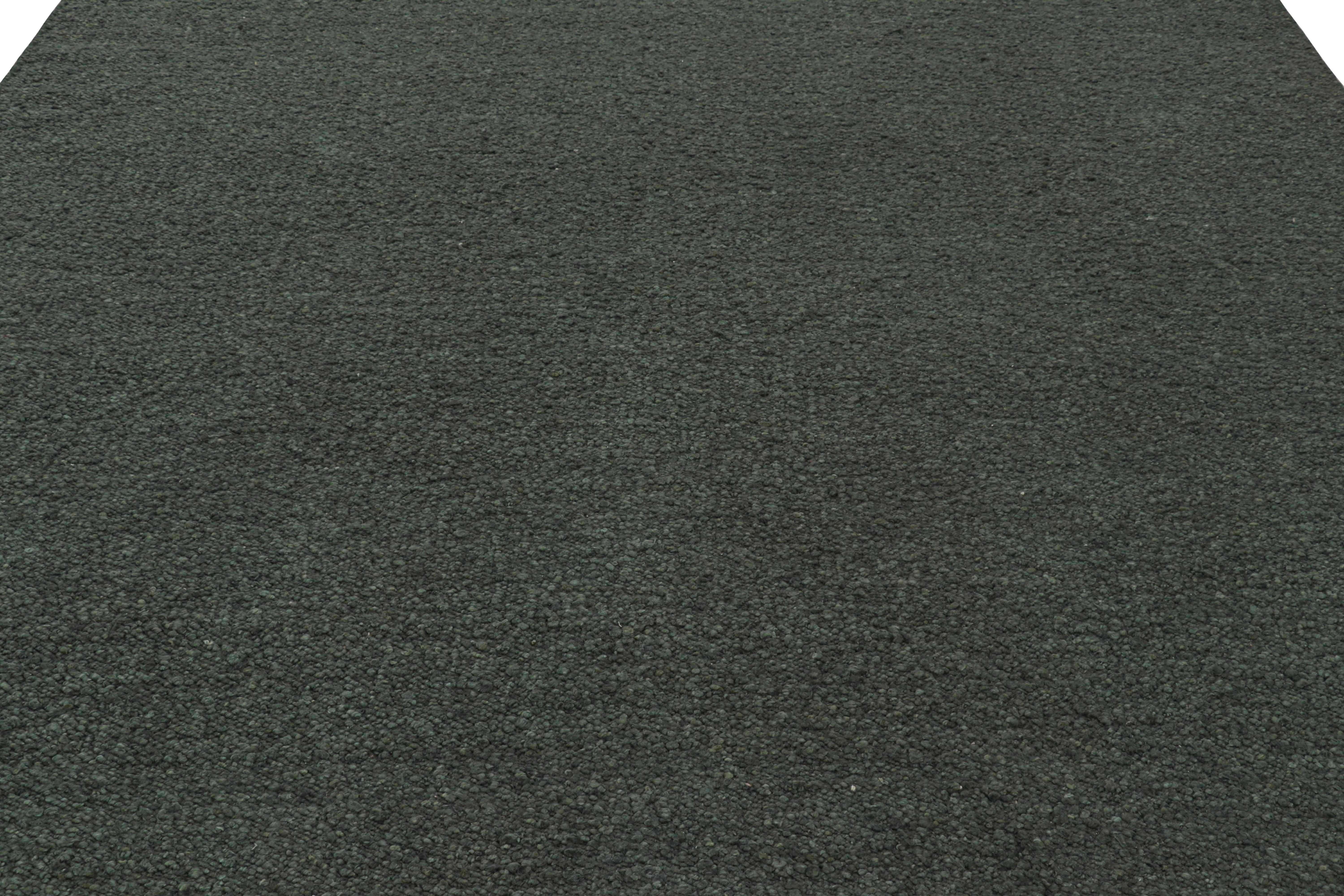 Rug & Kilim's Custom Modern Textural Flatweave in Teal Tones (Moderne) im Angebot