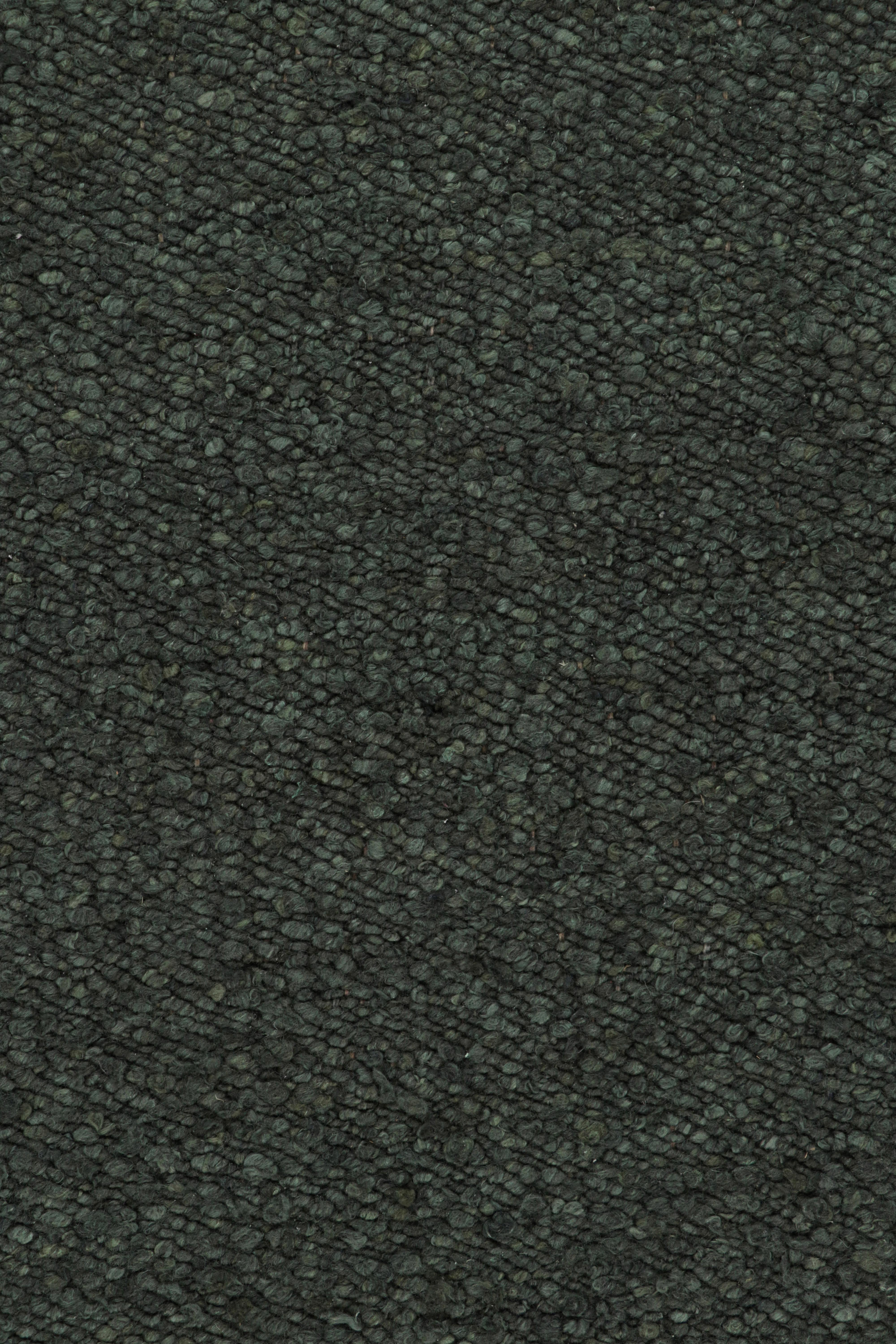 Rug & Kilim's Custom Modern Textural Flatweave in Teal Tones (21. Jahrhundert und zeitgenössisch) im Angebot