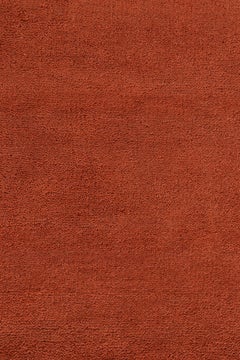 Rug & Kilim’s Custom Modern Textural Rug in Burnt Orange Tones