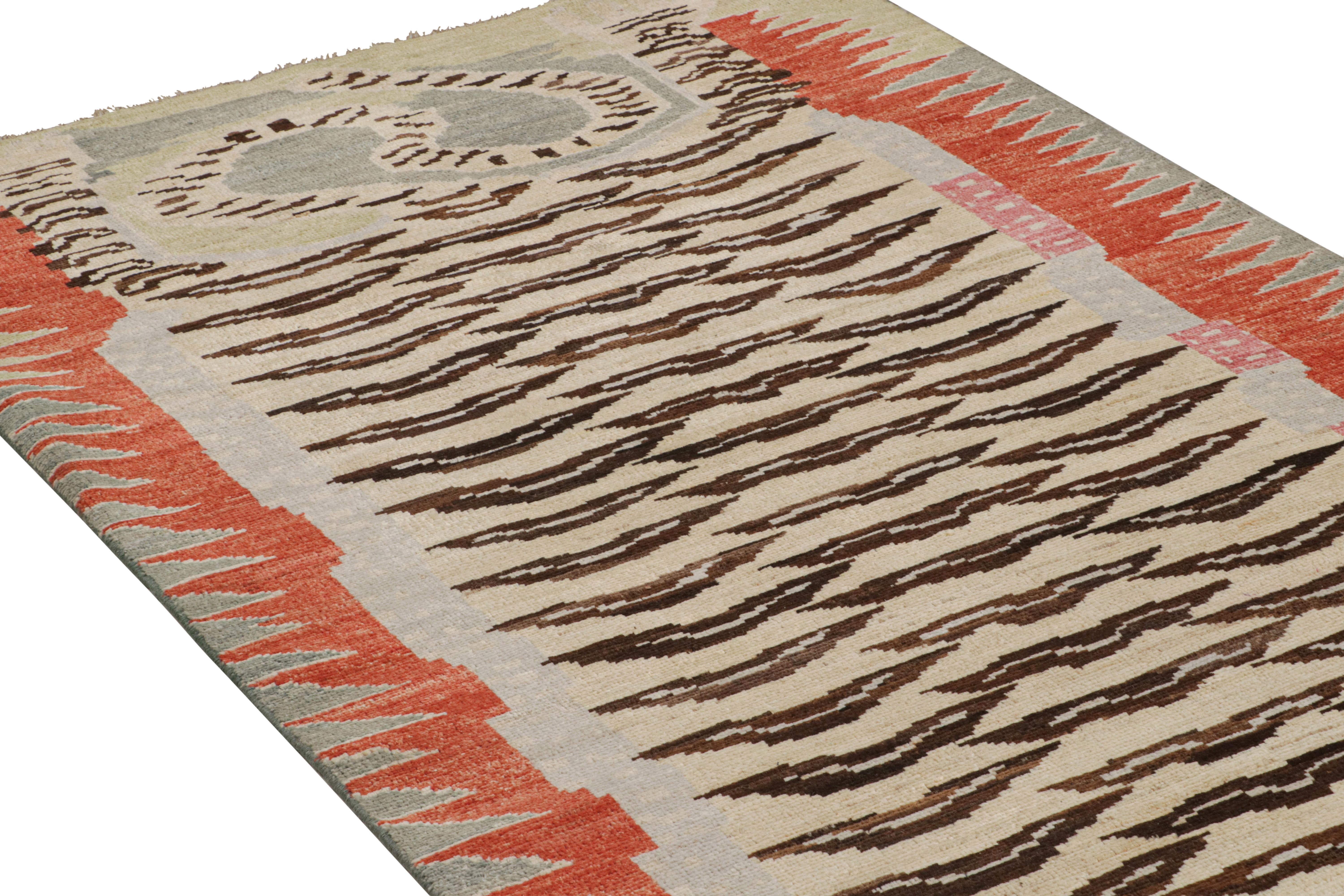 Rug & Kilim’s Custom Pictorial Tiger-Skin Runner Design In New Condition For Sale In Long Island City, NY