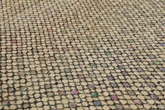 Rug & Kilim’s Custom Rug Design in Beige and Polychromatic Geometric Patterns