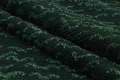 Rug & Kilim’s Custom Rug Design in Forest Green and Teal High-Low Pattern
