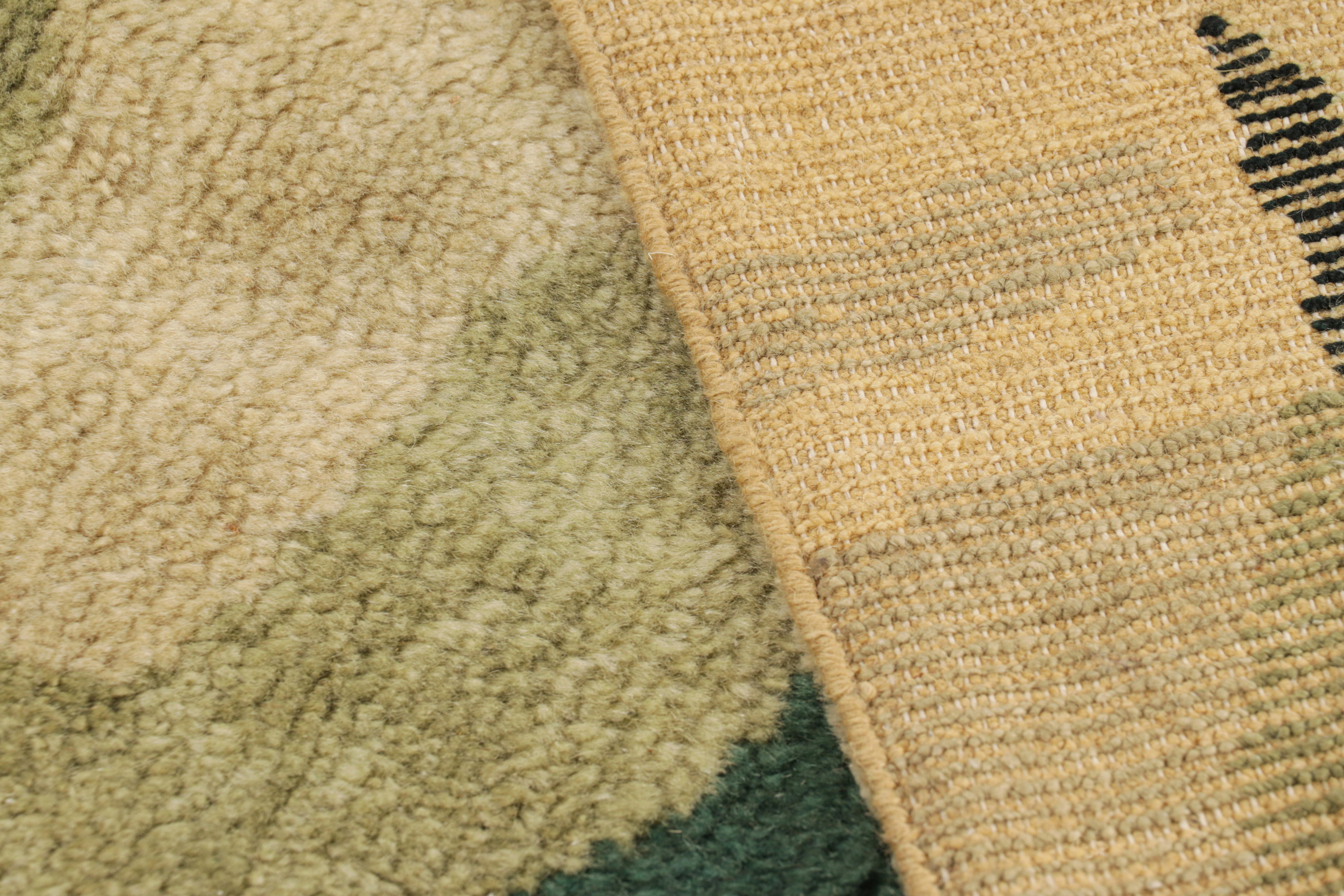 Contemporary Rug & Kilim’s Custom Rug Design with Colorful Abstract Geometric Patterns For Sale