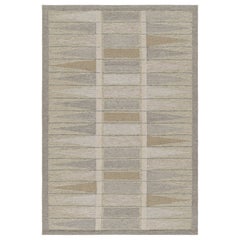 Rug & Kilims maßgeschneiderter skandinavischer Kilimteppich mit geometrischen Mustern