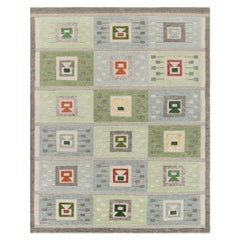 Rug & Kilim's individuelles skandinavisches Teppichdesign mit geometrischen Mustern