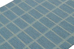 Rug & Kilim’s Custom Scandinavian Style Kilim in Tones of Blue & White
