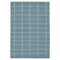 Rug & Kilim’s Custom Scandinavian Style Kilim in Tones of Blue & White