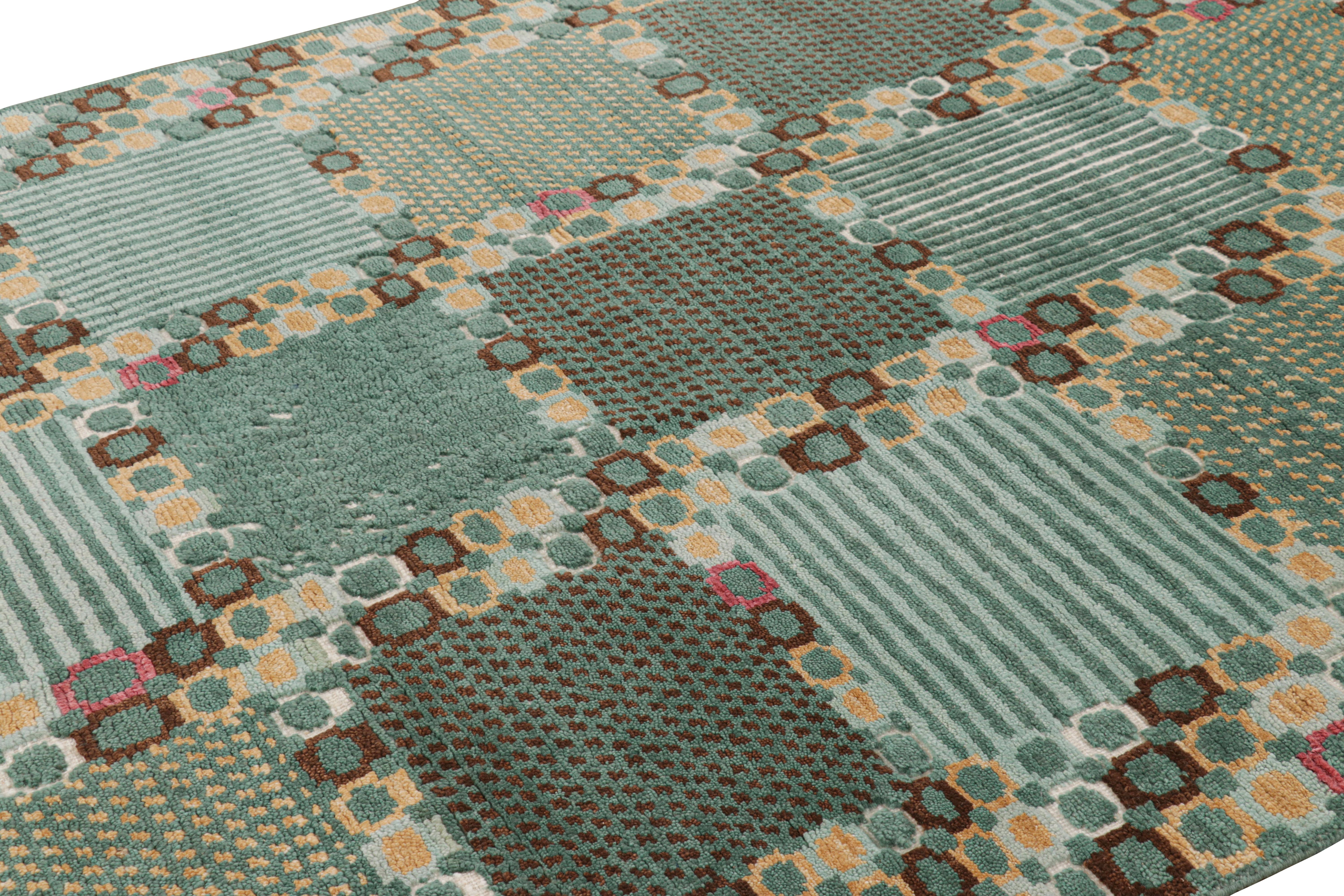 This 6x9 custom Swedish rug is a bold new addition to Rug & Kilim’s Scandinavian collection. Hand-knotted in wool, its design is inspired by the Swedish minimalist style 

On the Design: 

These photos represent a recently sold 6x9 custom