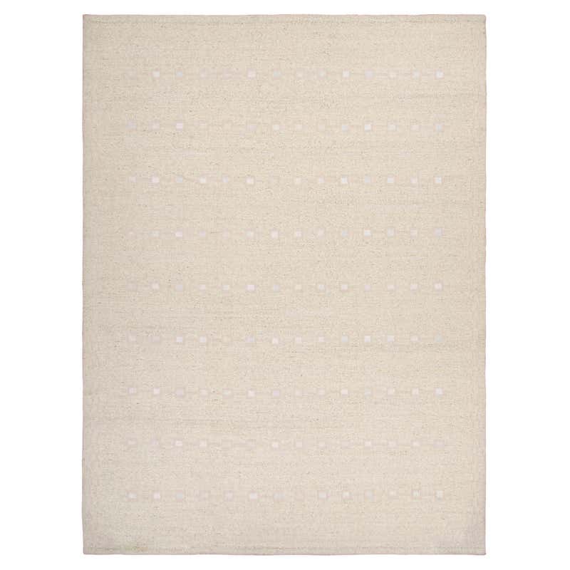 Rug and Kilim’s Contemporary Rug in White with Subtle Circle Pattern ...