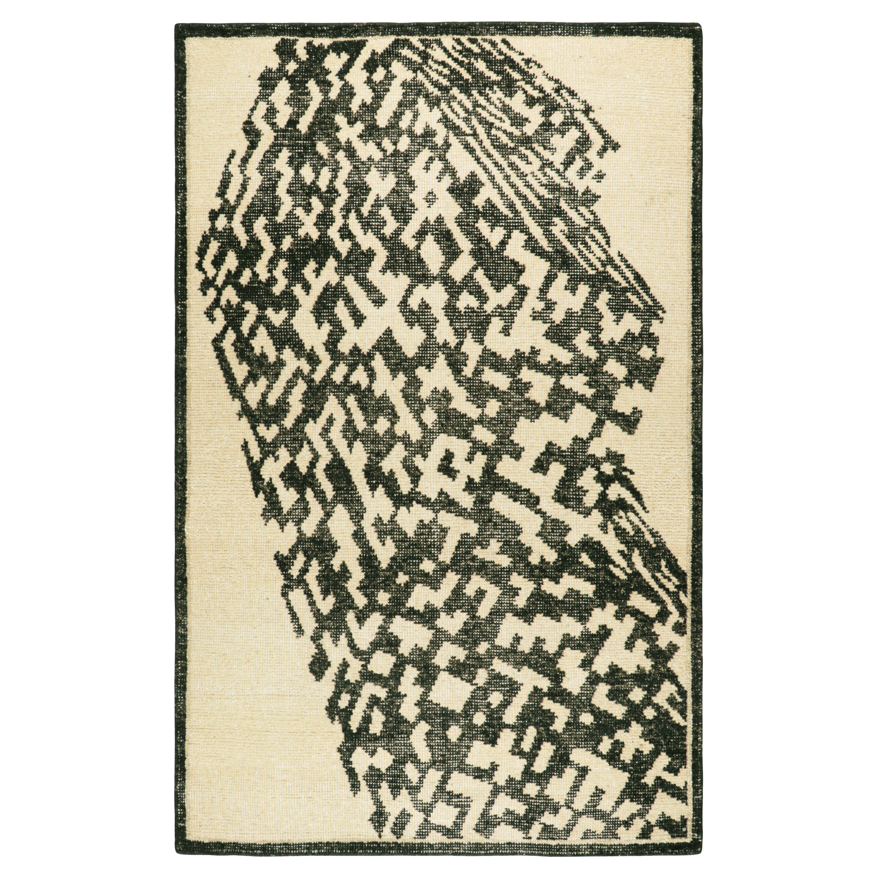 Rug
Kilim’s Distressed Abstract Rug in Ivory
Black Geometric Patterns