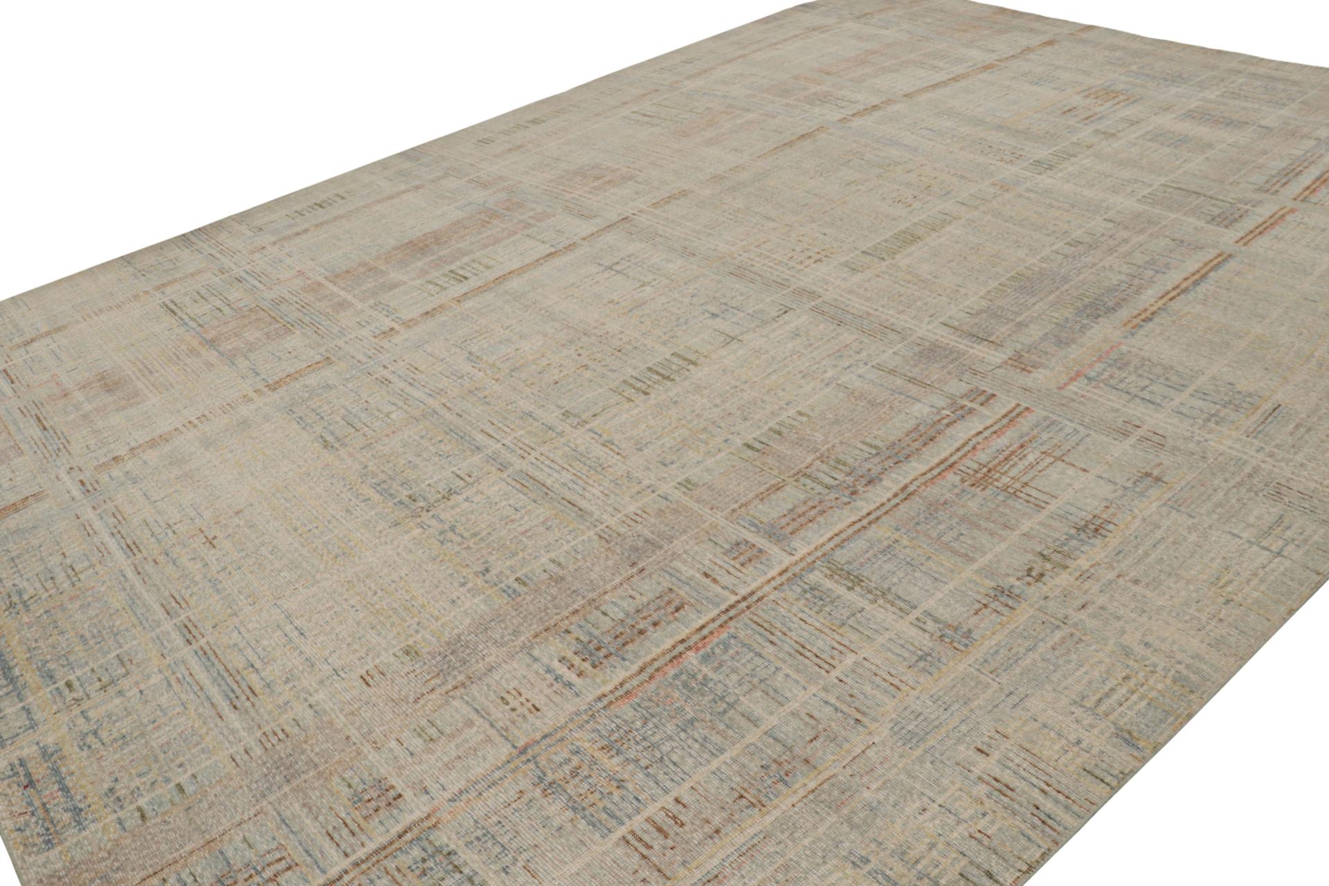 This 12x18 rug is a bold new addition to the Homage Collection by Rug & Kilim. Hand-knotted in wool, this piece marries abstract expressionist art sensibility with our unique Rustic Modern design concept.

On the Design: 

This design enjoys