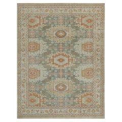 Rug & Kilim’s Distressed Custom Rug Design with Tribal Floral Patterns