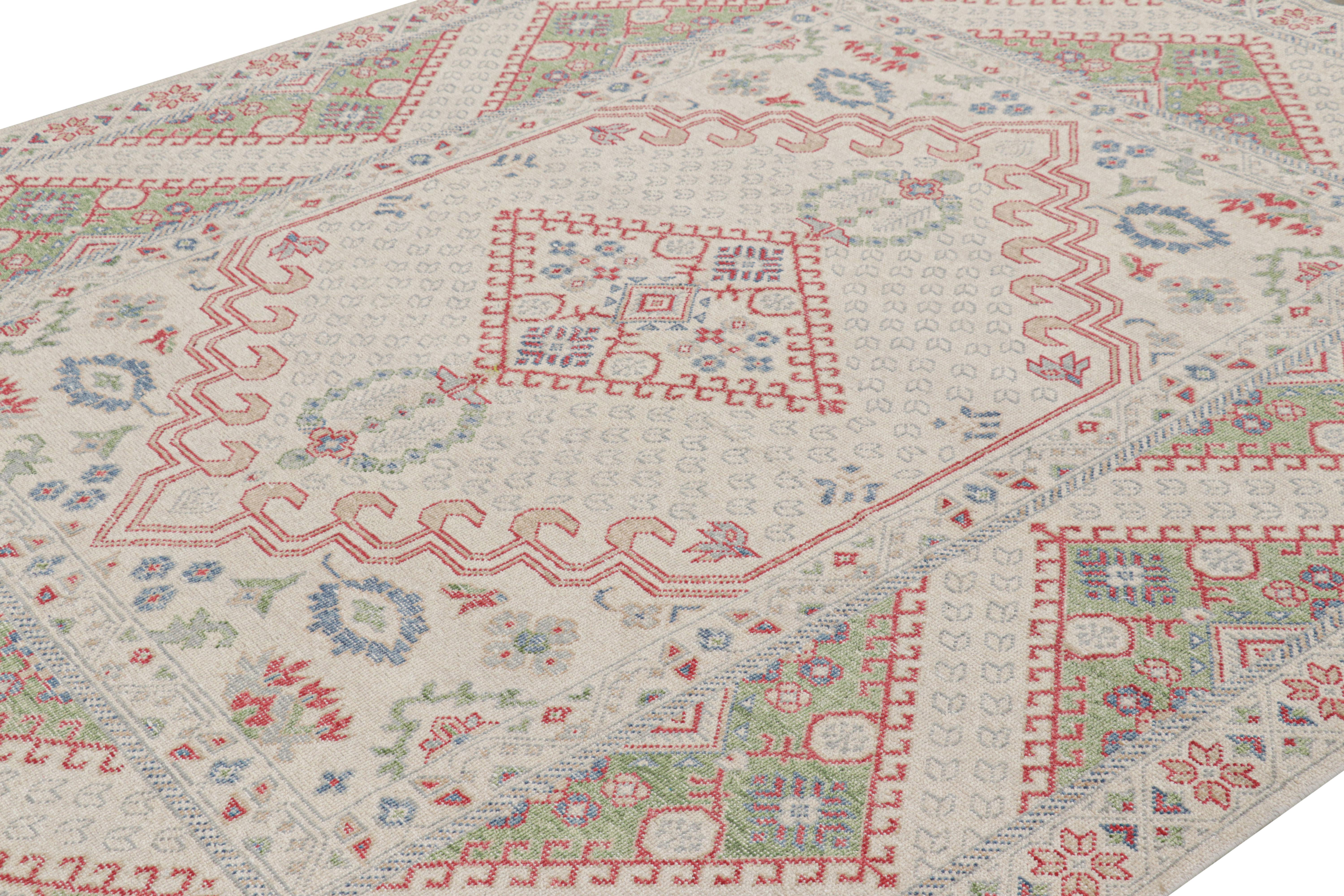 Hand-knotted in wool, this 8x10 rug is a new addition to the Homage Collection by Rug & Kilim and is inspired by turn-of-the-century antique Ghiordes rugs.

On the Design: 

This particular design is a nod to the classic Turkish Ghiordes rug