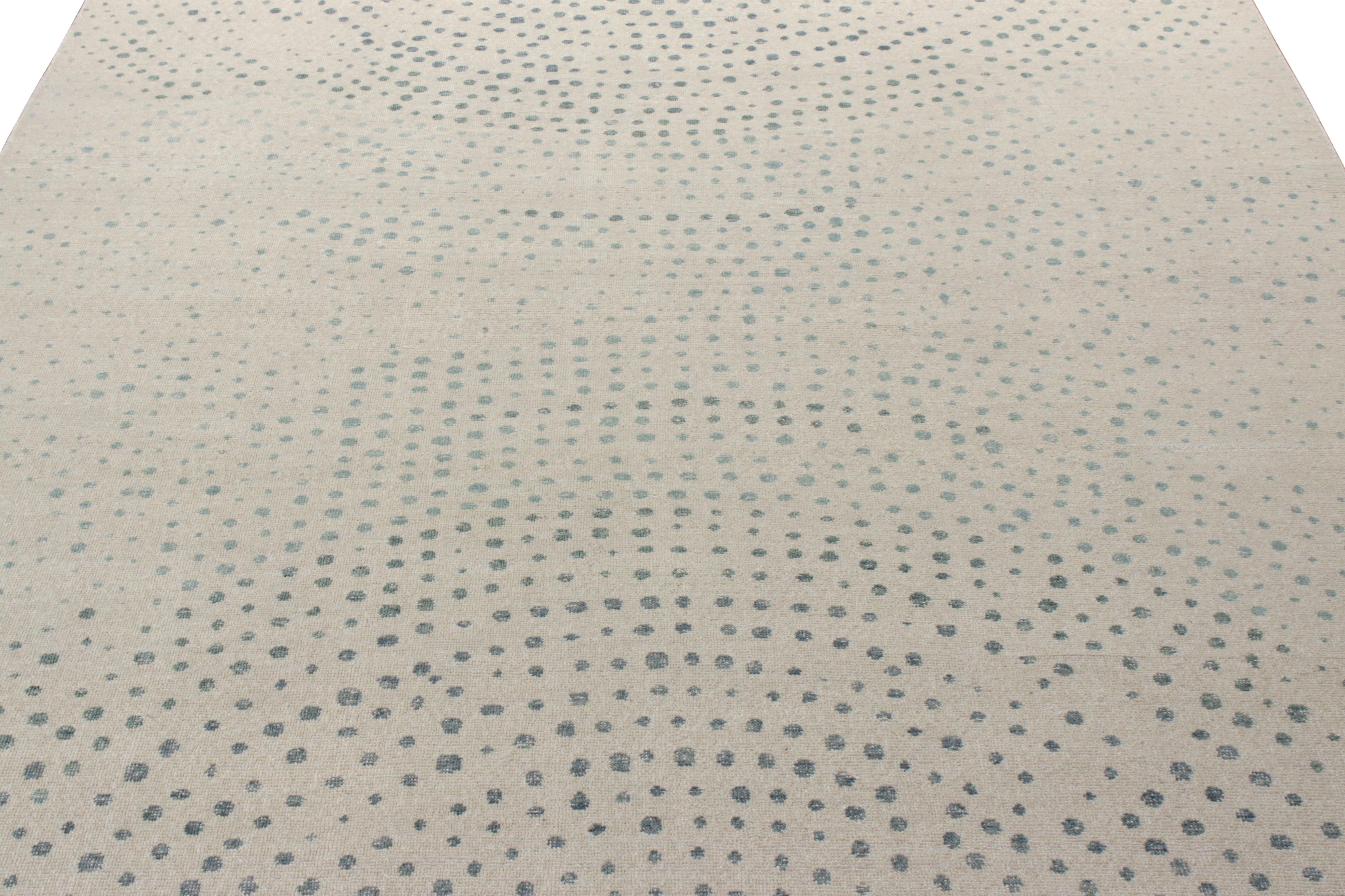 Pièce en laine nouée à la main de 9 x 12 de la Collection Homage de Rug & Kilim. Imaginée par Nikita Nagpal, cette pièce de notre Collection Sals témoigne d'une vision, d'une expression et d'une manifestation créatives où le style vieilli se mêle à