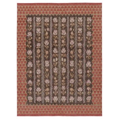 Rug & Kilim’s Distressed Rug with Turkish-Inspired Floral Columns