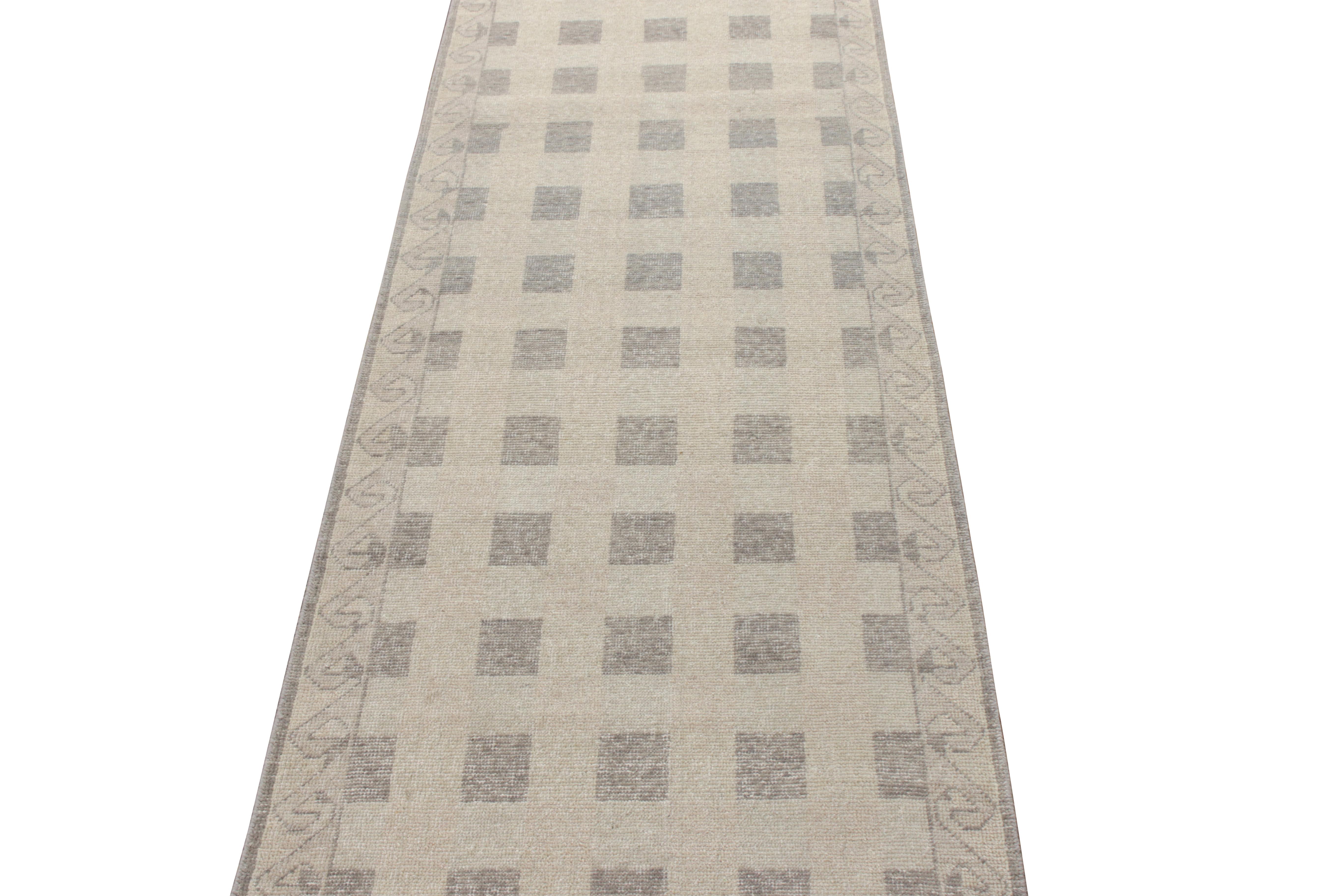 Traendo ispirazione dal celebre design scandinavo, Rug & Kilim propone questo interessante runner 3x10 che amano design moderno per un'ispirazione meticolosa di metà secolo. Appartenente alla collezione Homage, questo runner presenta un sofisticato