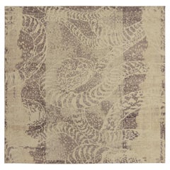 Alfombra abstracta estilo envejecido de Rug & Kilim con estampado beige-marrón y gris