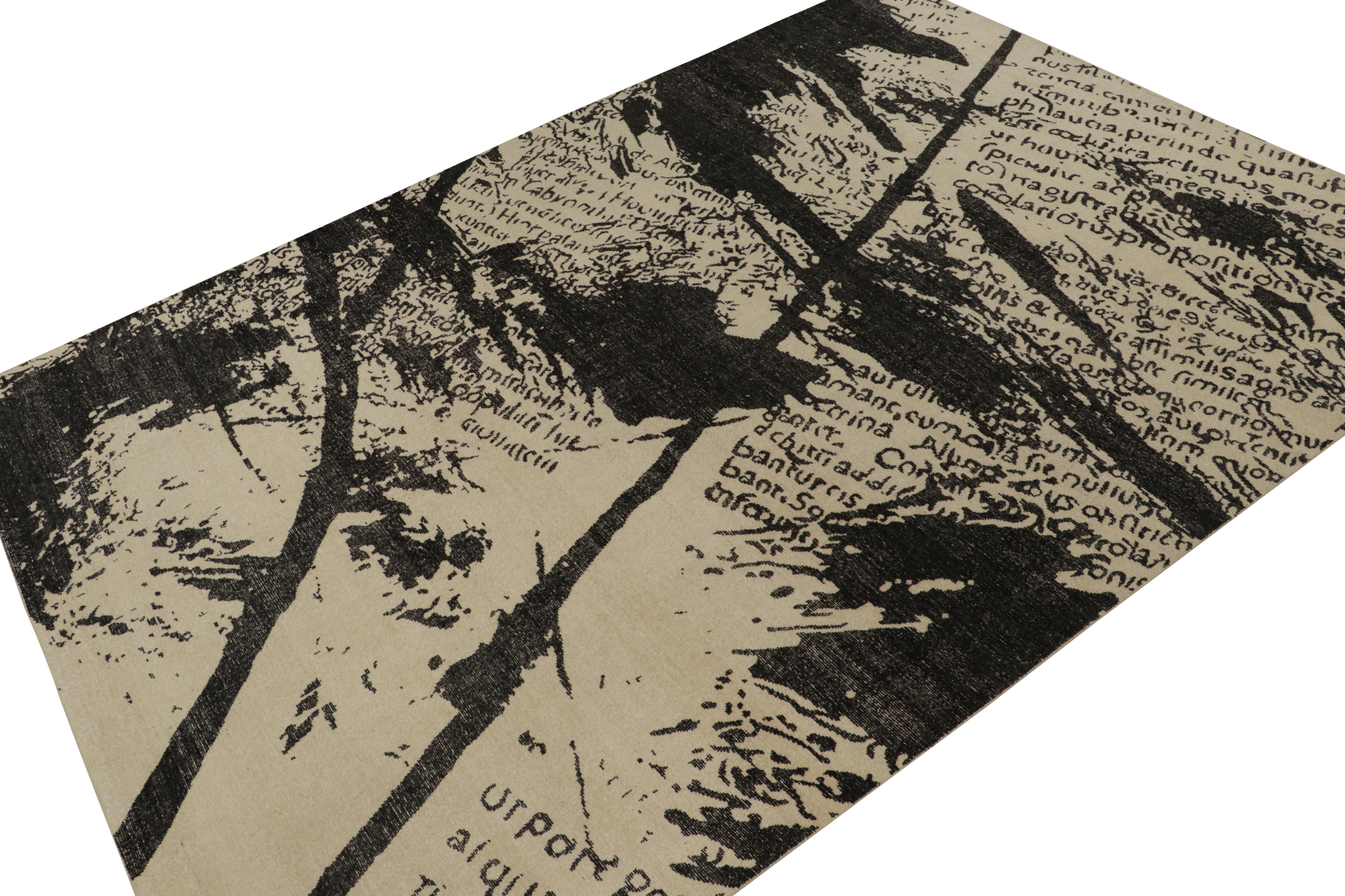 Questo tappeto 10x14 è un'audace novità della collezione Homage di Rug & Kilim. Annodato a mano in lana e cotone, ospita un'interpretazione distinta dei tappeti astratti e del Rustic Design.

Ulteriori informazioni sul design:

Il motivo è una
