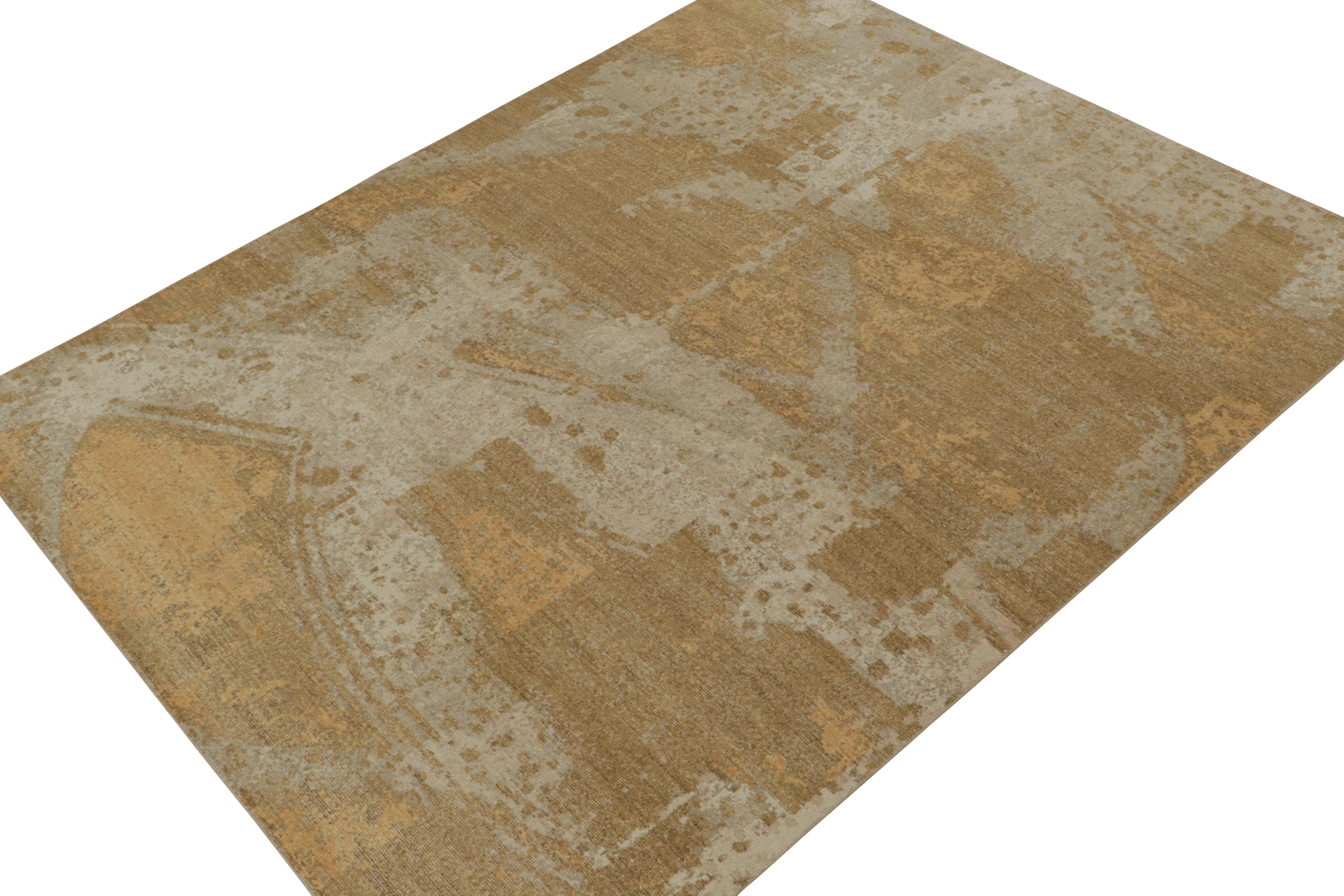 Ce tapis abstrait contemporain 8x10 est un nouvel ajout audacieux à la Collection Homage de Rug & Kilim. Nouée à la main en laine et en coton, cette pièce est le fruit d'une collaboration avec le designer principal Nikita Nagpal. 

Plus loin dans le