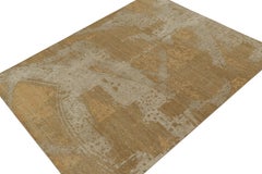 Rug & Kilim’s Distressed style Abstract Rug in Gold