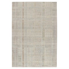 Rug & Kilim’s Distressed style Abstract Rug in Polychromatic Geometric Pattern