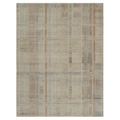 Abstrakter Teppich im Distressed-Stil von Rug & Kilim mit polychromem geometrischem Muster