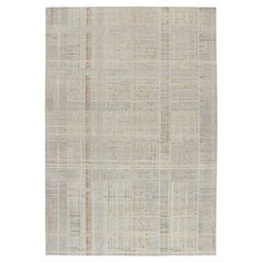 Rug & Kilim's Distressed style Abstract Rug in Polychromatic Geometric Pattern (Tapis abstrait à motifs géométriques polychromes)