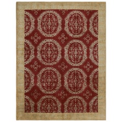 Tapis & Kilim's Distressed Style Abstract Runner in Beige-Brown Geometric Pattern (en anglais seulement)