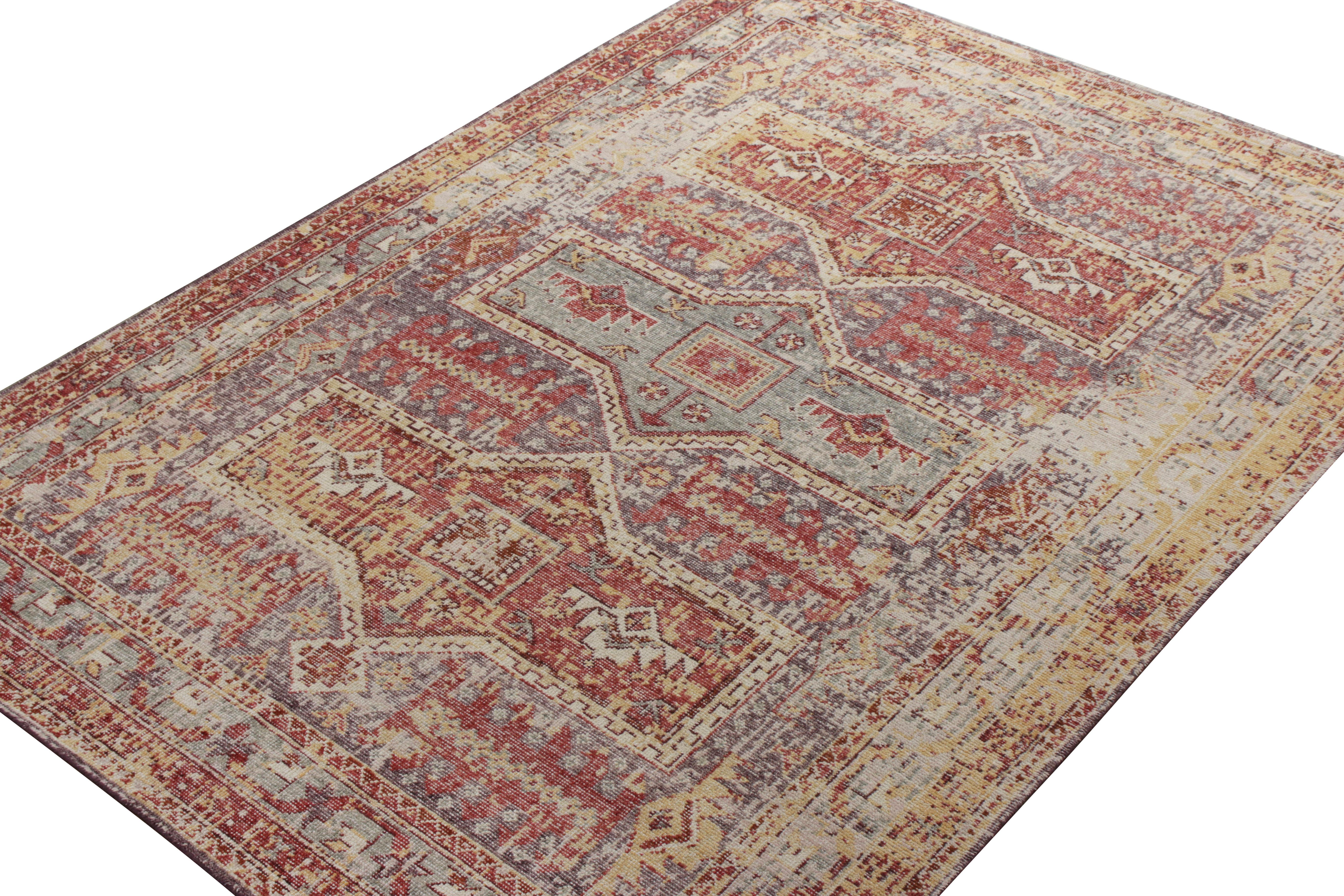yellow tribal rug