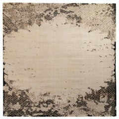 Rug & Kilim’s Distressed Style Modern Rug in Beige-Brown Abstract Pattern