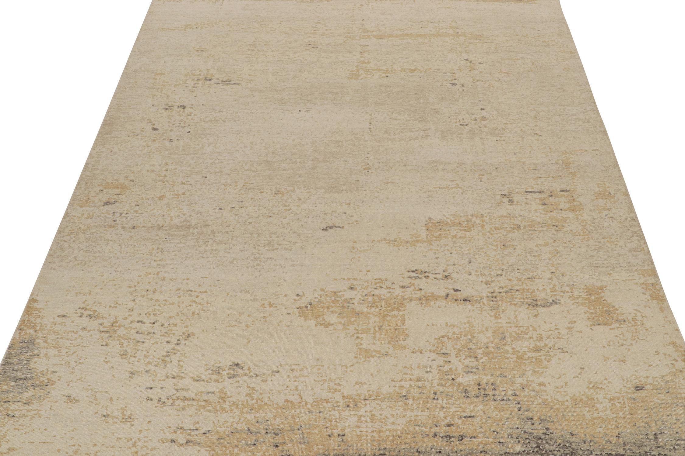 Esta alfombra abstracta contemporánea de 9x12 es una nueva incorporación a la colección Homage de Rug & Kilim. Anudado a mano en lana.

Más sobre el diseño:

Este diseño en particular favorece un estilo abstracto minimalista en un juego neutro de